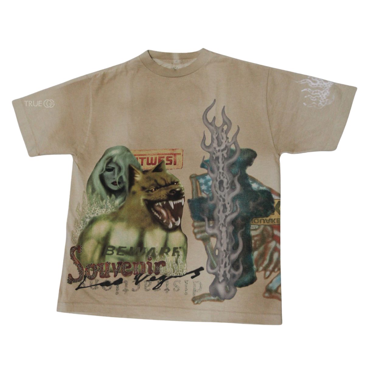 Travis Scott Cactus Jack Bazaar Souvenir T-shirt Brown