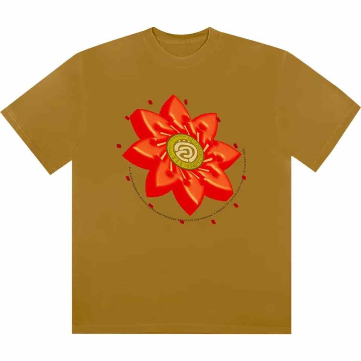 Travis Scott Cactus Jack Flower T-shirt Tan