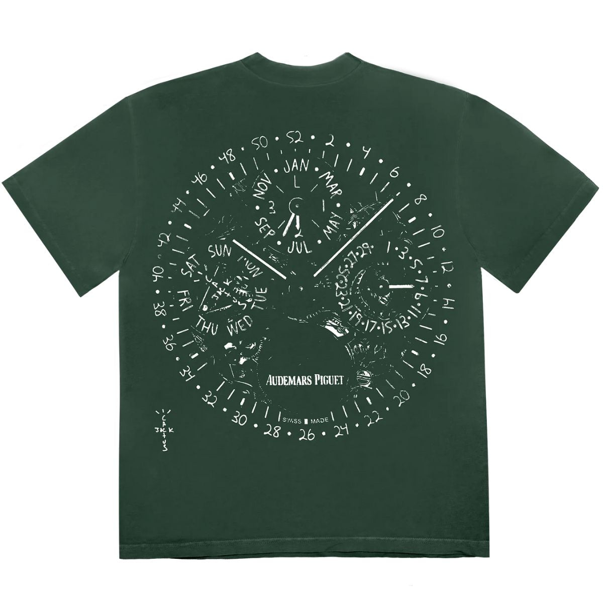 Travis Scott Cactus Jack x Audemars Piguet Watch Face Tshirt Green