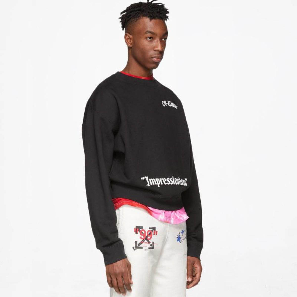 Off White College Crewneck Sweater Black