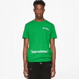 Off White College S/S Slim T-shirt Green