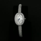 Cartier 16 Baignoire WG Mini Full Diamond White Dial HPI01773