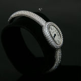 Cartier 16 Baignoire WG Mini Full Diamond White Dial HPI01773