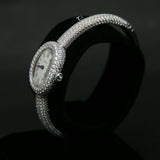 Cartier 16 Baignoire WG Mini Full Diamond White Dial HPI01773