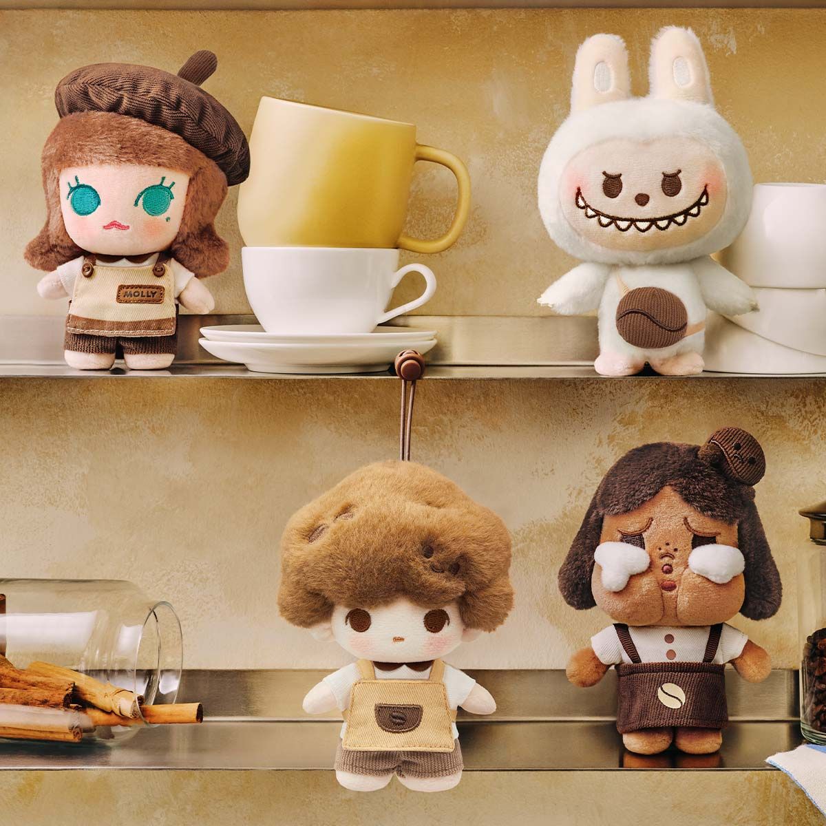Pop Mart Pop Bean Coffee Factory Series Plush Pendant
