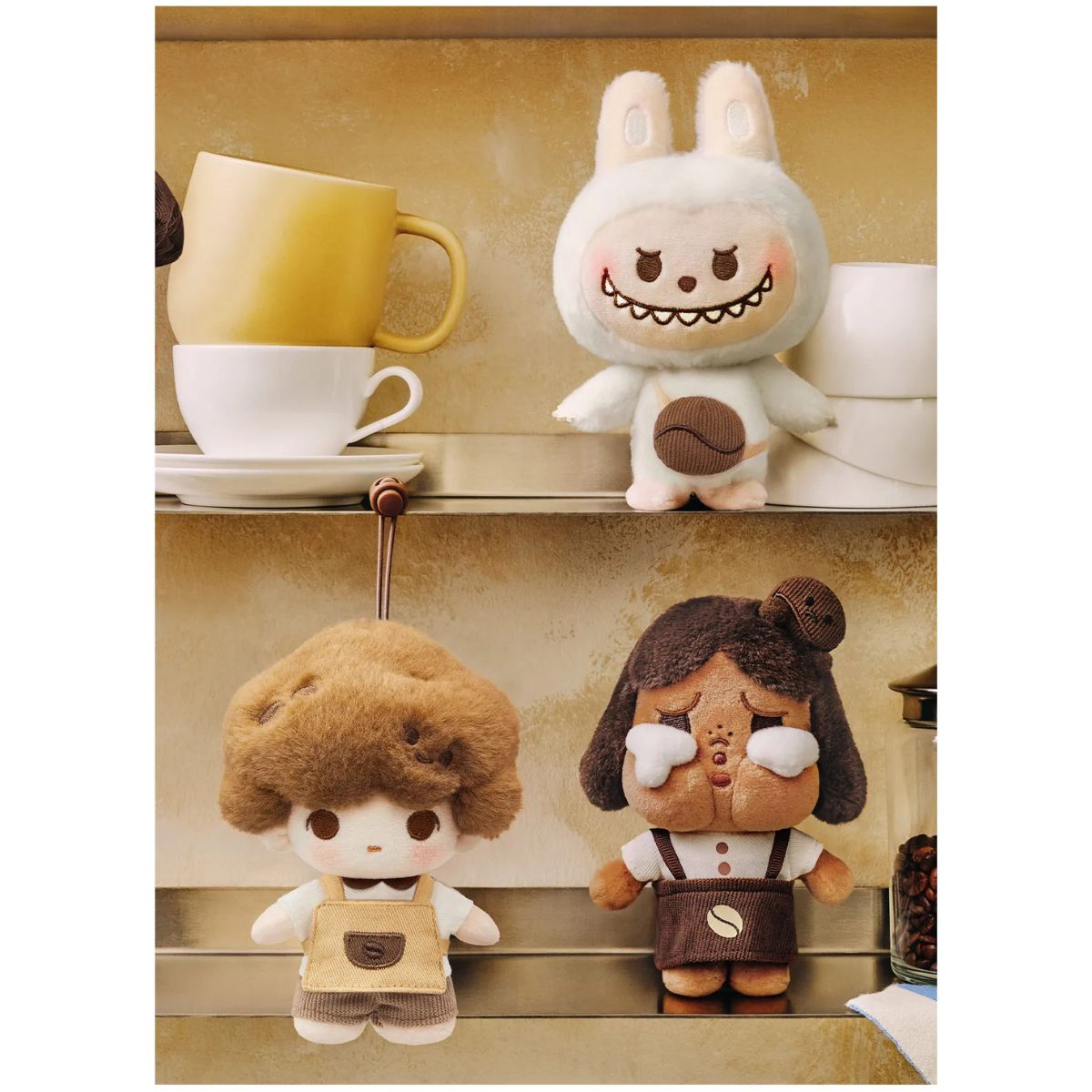 Pop Mart Pop Bean Coffee Factory Series Plush Pendant
