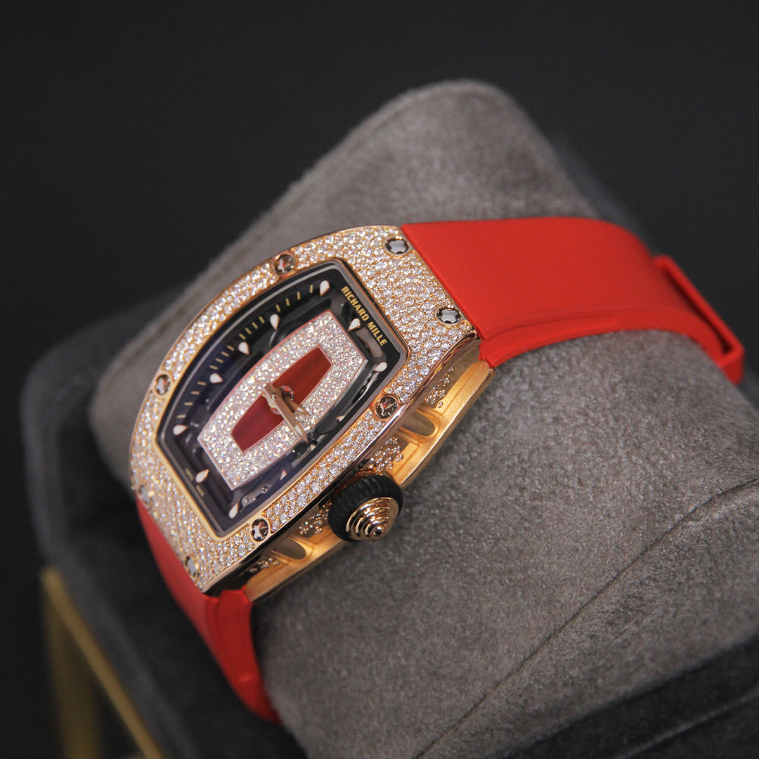 Richard Mille 07-01 RG Snow Red Jasper Dial