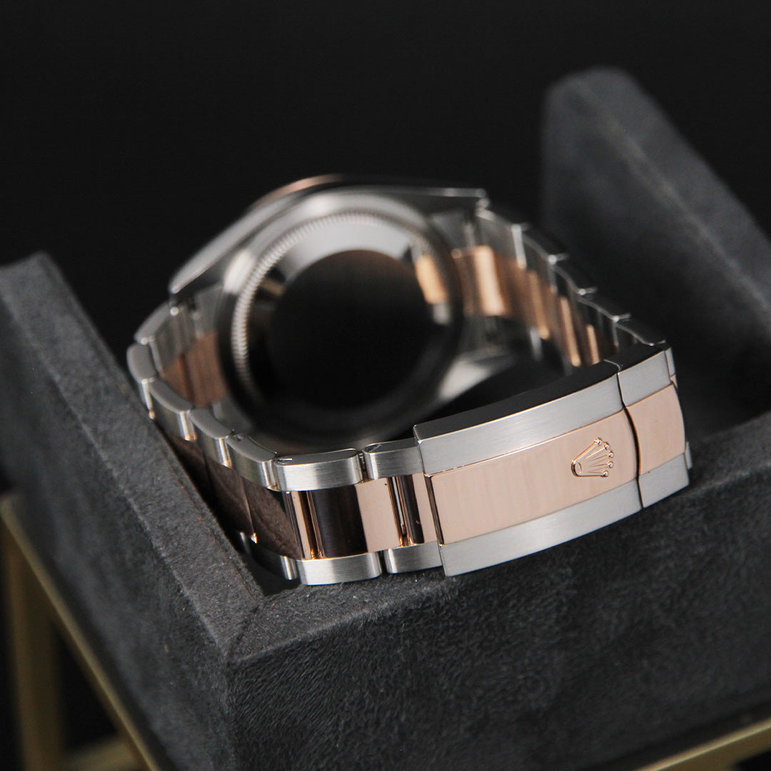 Date Just 36 Choco Index Dial Oyster Two Tone 126231