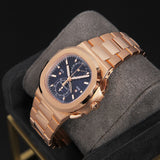 Patek Philippe Nautilus RG Sunburst Blue Dial 5990/1R-001