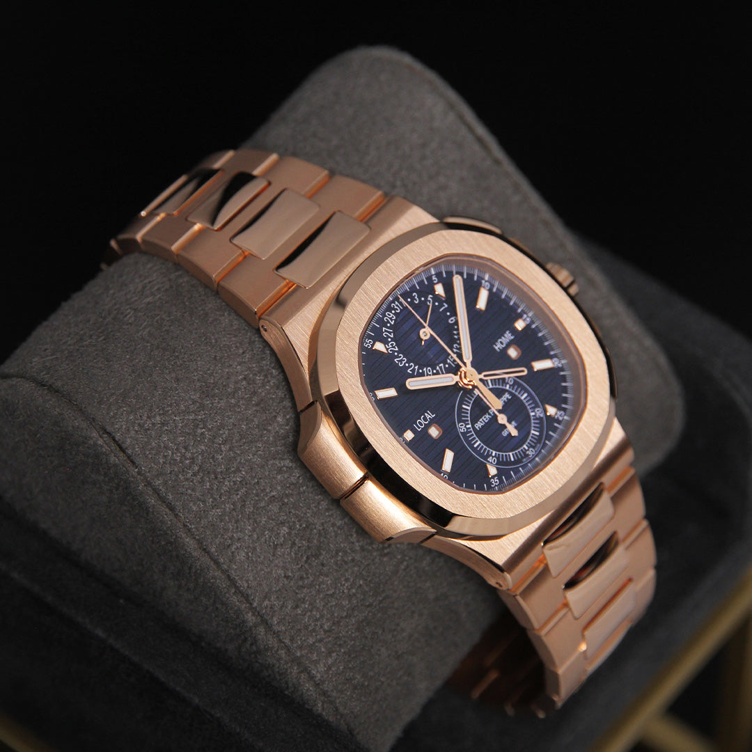 Patek Philippe Nautilus RG Sunburst Blue Dial 5990/1R-001