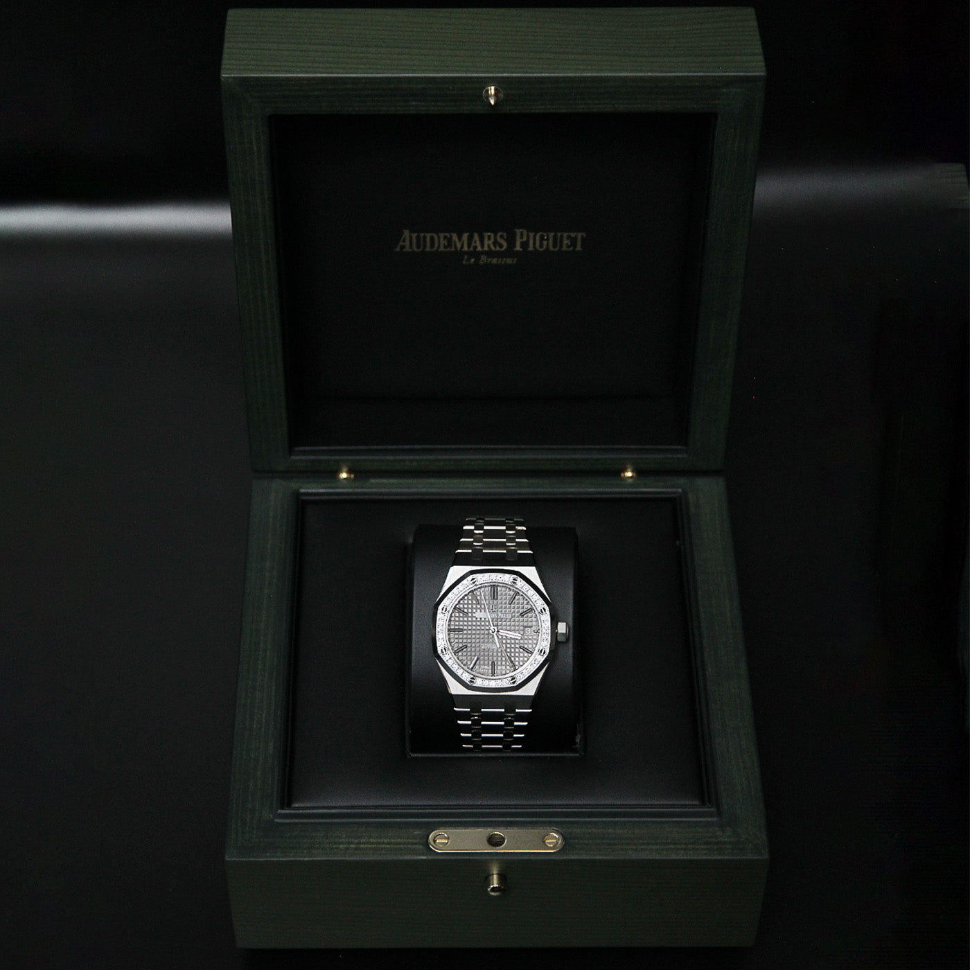AP37 RO Grey Dial Diamond Bezel 15451ST.ZZ.1256ST.02