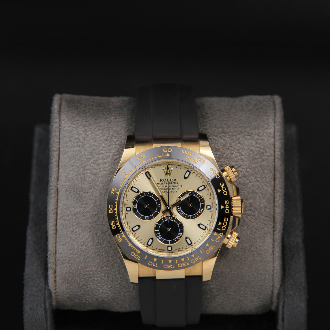 Daytona YG Golden Dial Oysterflex 116518LN