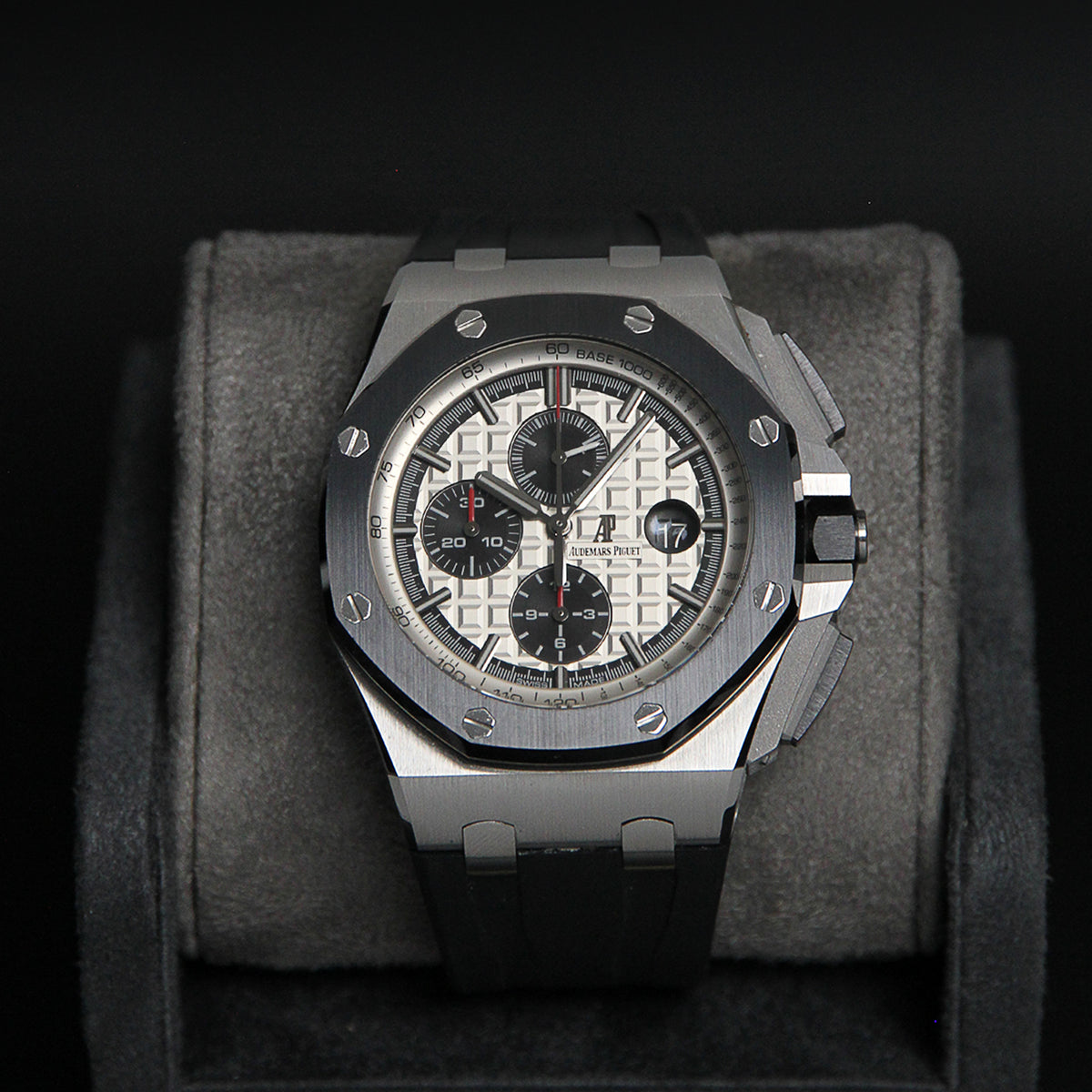 AP44 ROOC Silver Dial Black Chrono 26400SO.OO.A002CA.01