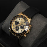 Daytona YG Golden Dial Oysterflex 116518LN