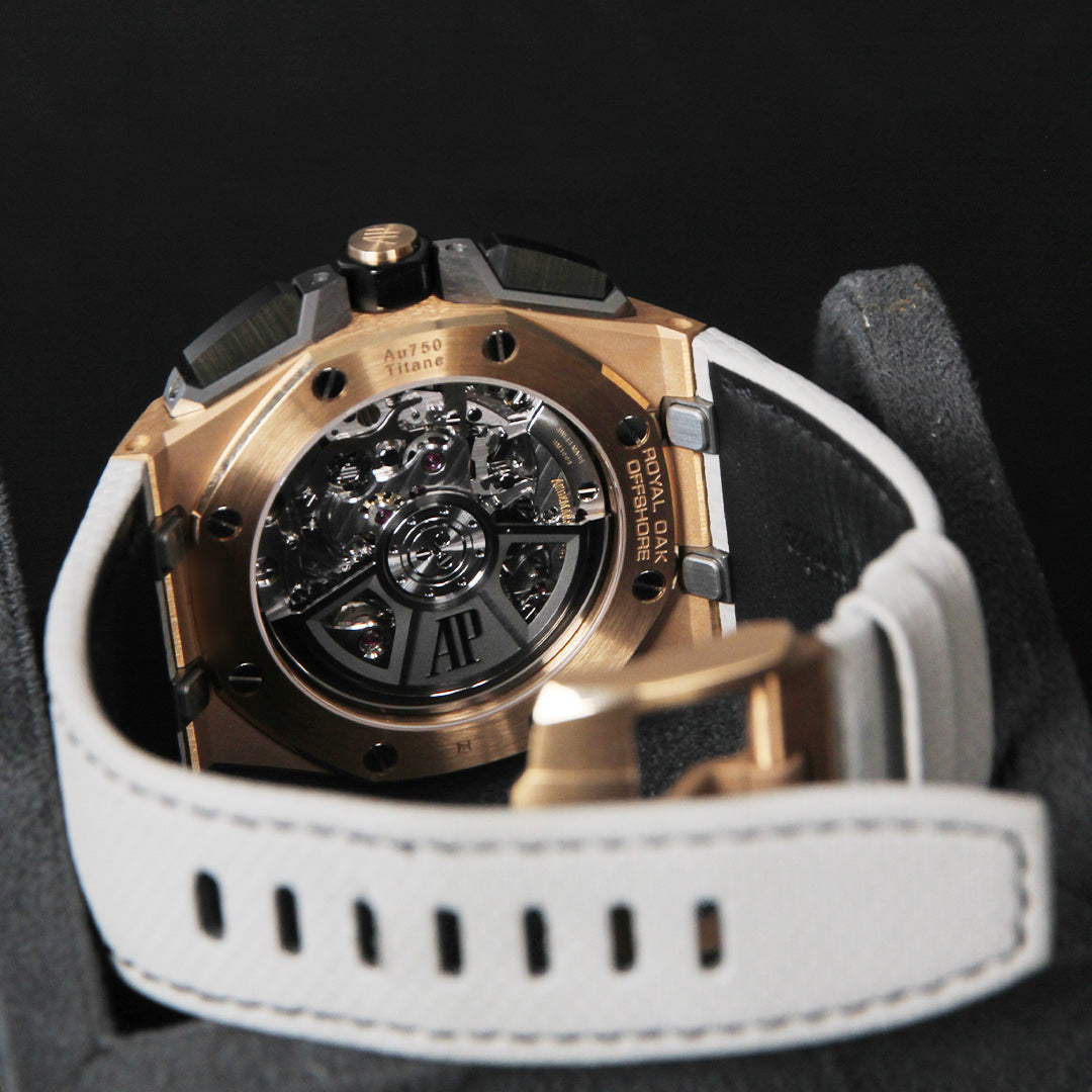AP43 ROOC RG Grey Dial Black Chrono Grey Calfskin Strap 26420OI.OO.A015VE.01