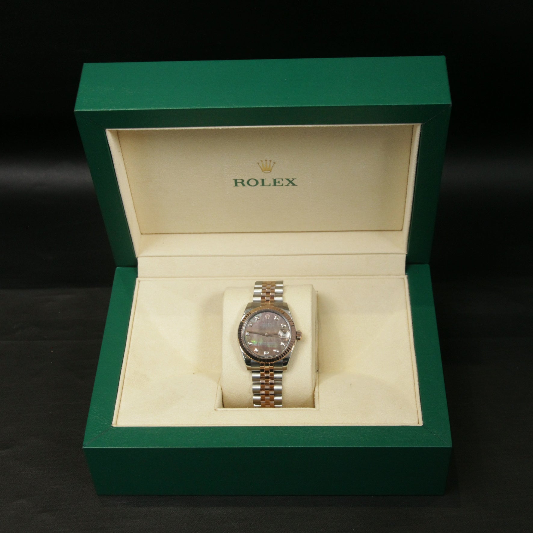 DateJust 31 Black MOP Dial Diamond 10 178271NG