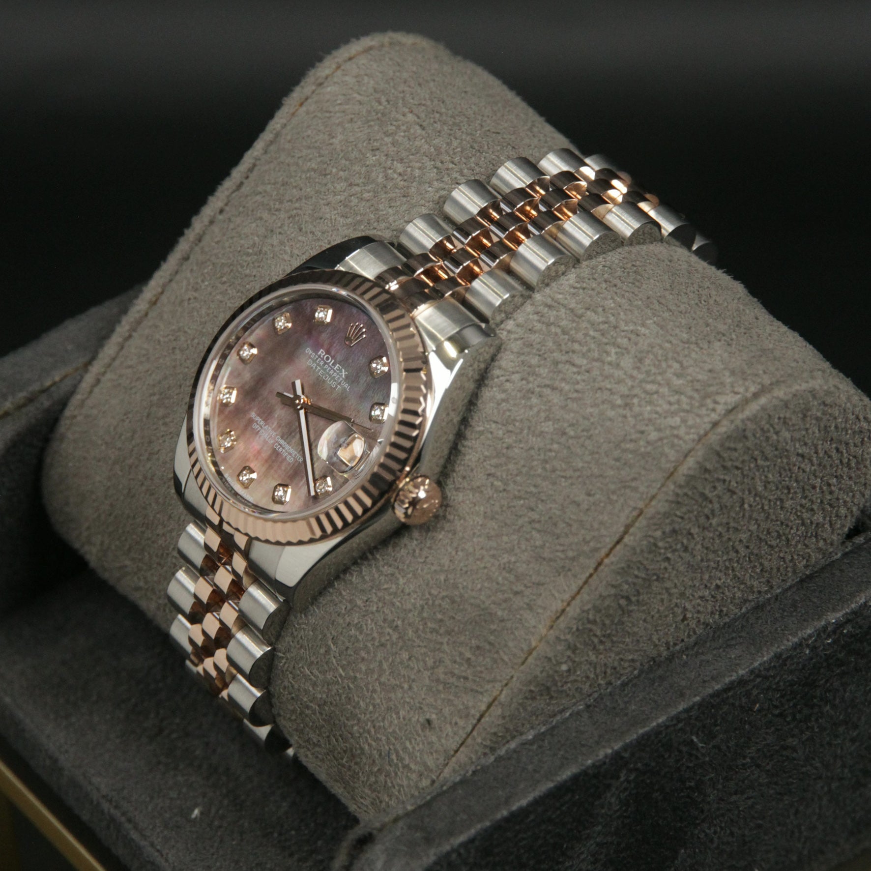 DateJust 31 Black MOP Dial Diamond 10 178271NG