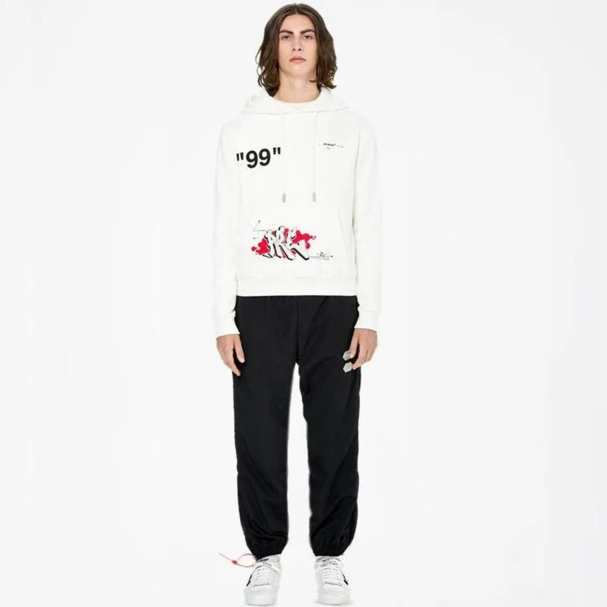 Off White Dondi Bus Hoodie White