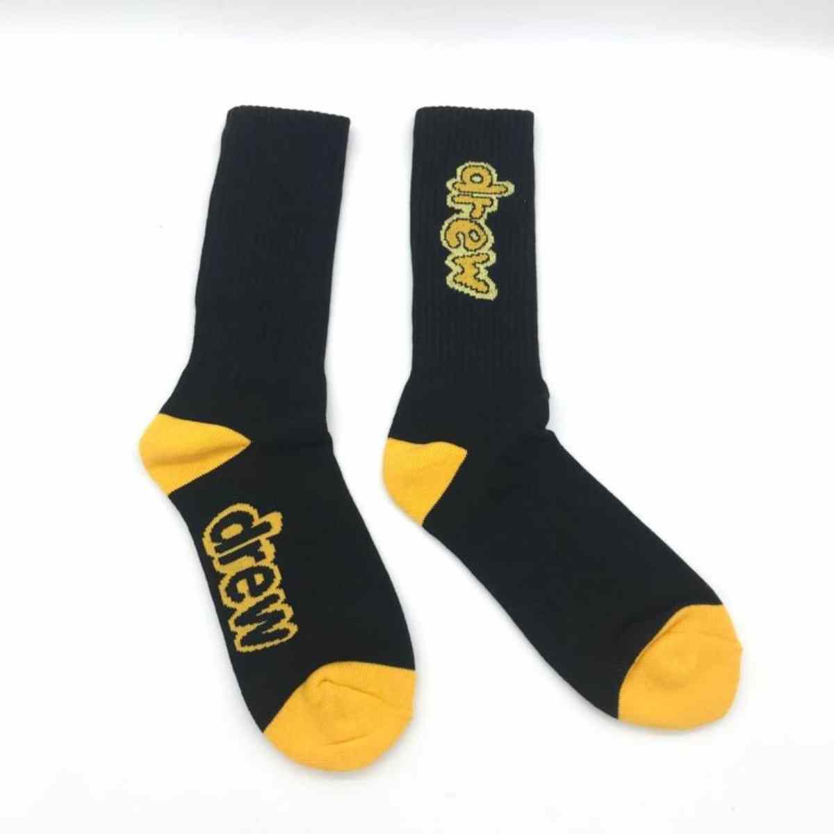 Drew House Cartoon Font Socks