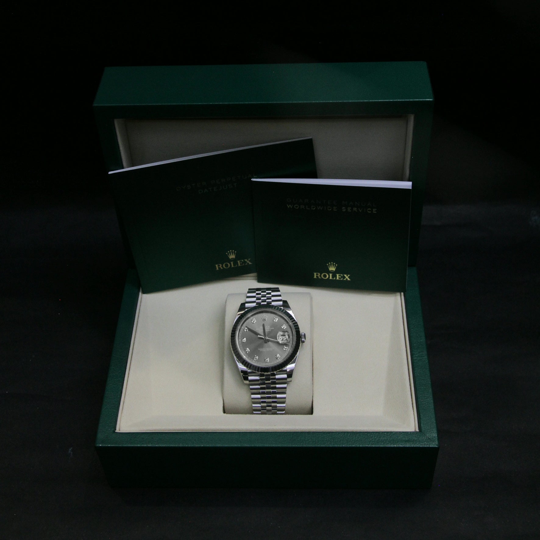 Datejust 41 Slate Dial Diamond 10 126334G