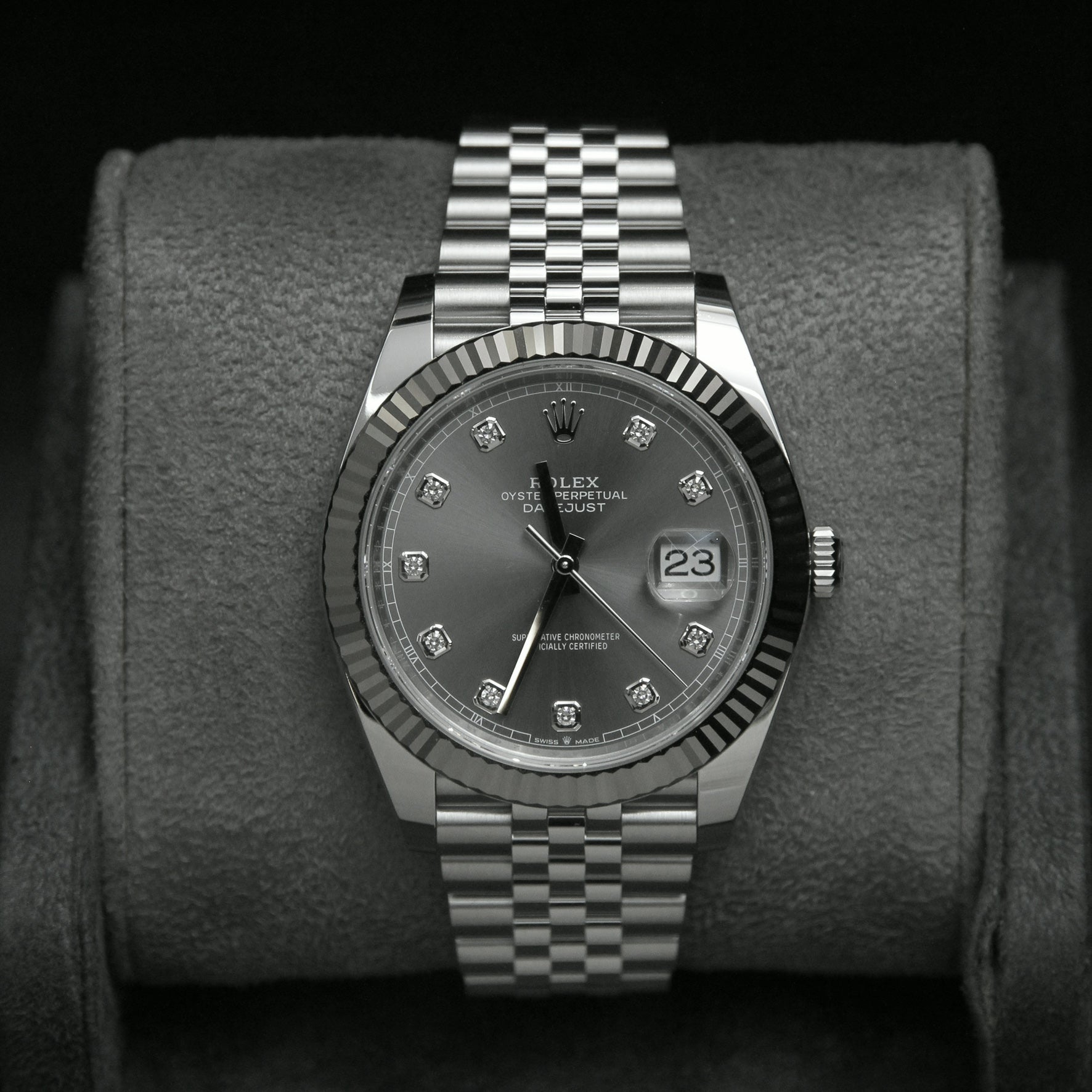 Datejust 41 Slate Dial Diamond 10 126334G