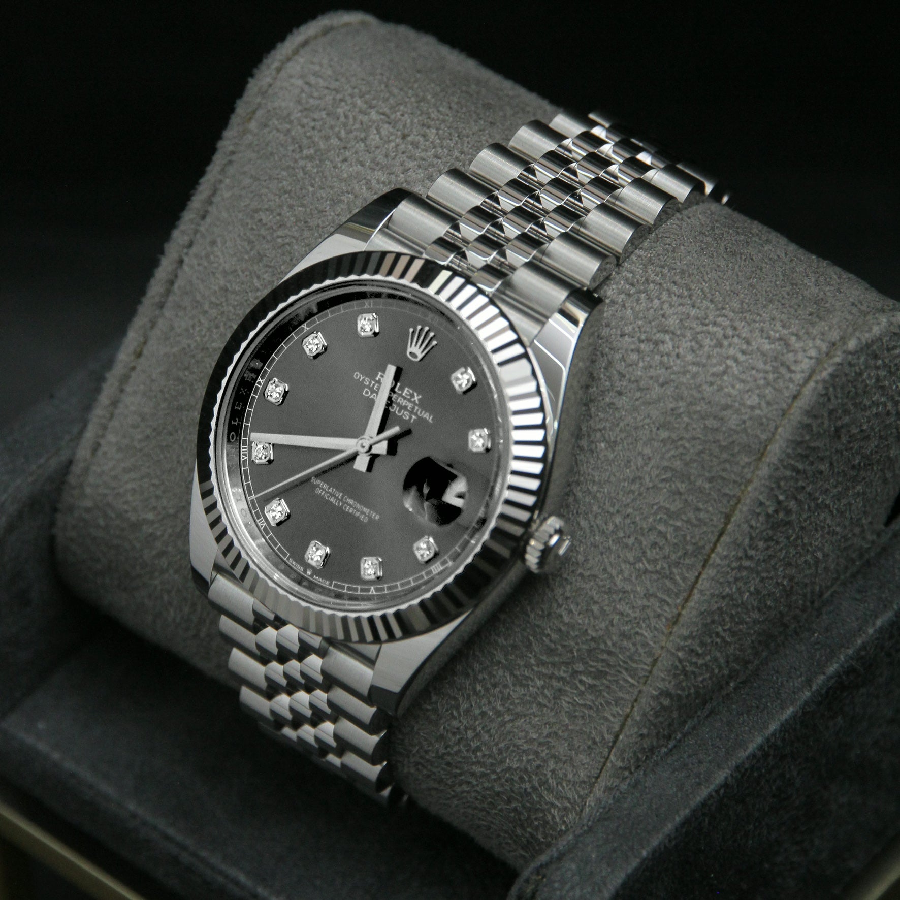 Datejust 41 Slate Dial Diamond 10 126334G