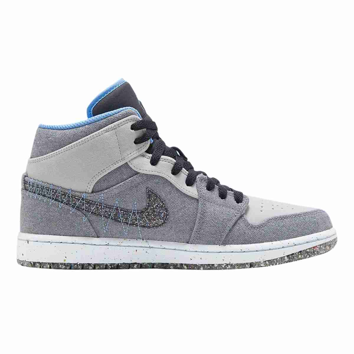 Air Jordan 1 Mid Crater Grey University Blue