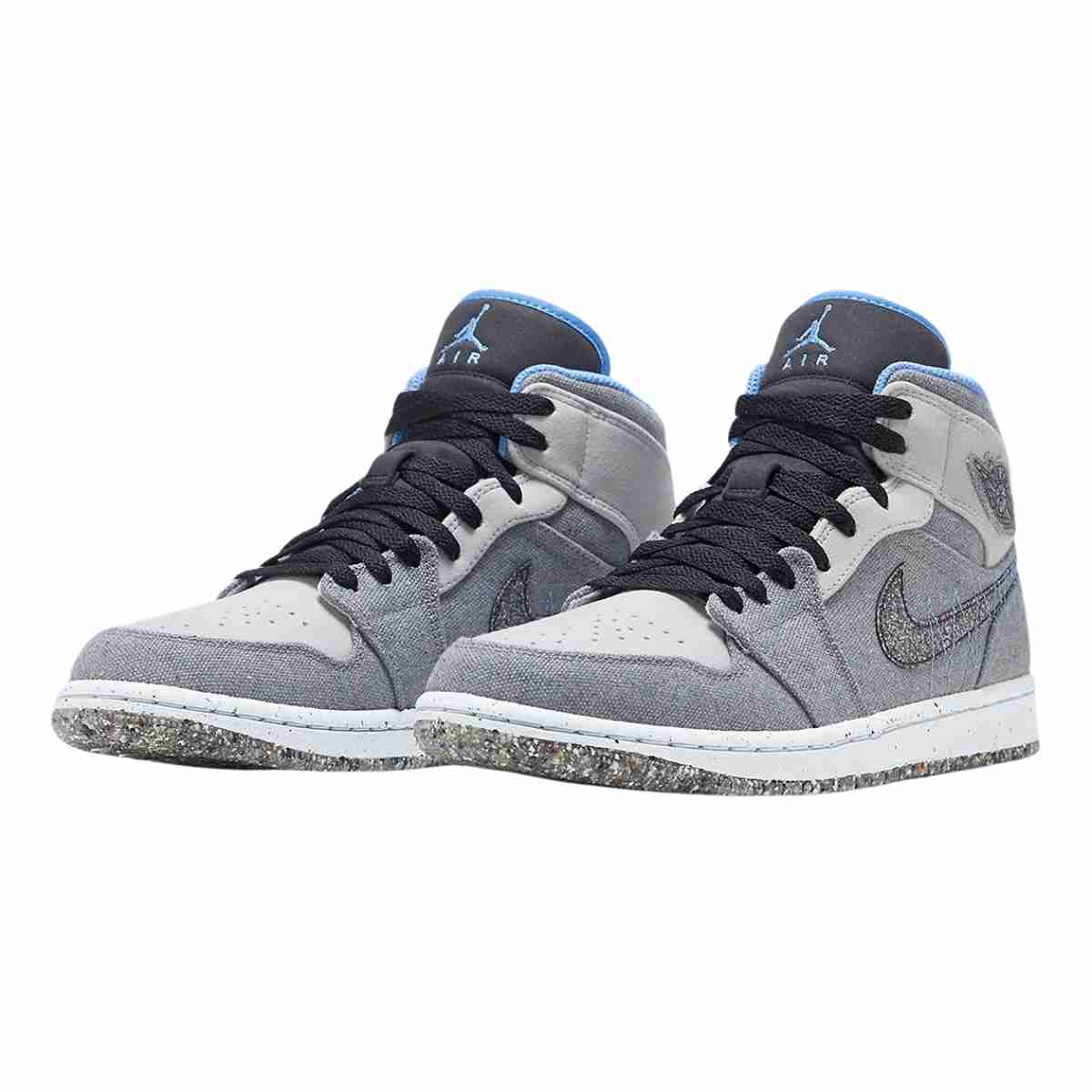 Air Jordan 1 Mid Crater Grey University Blue