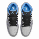 Air Jordan 1 Mid Crater Grey University Blue