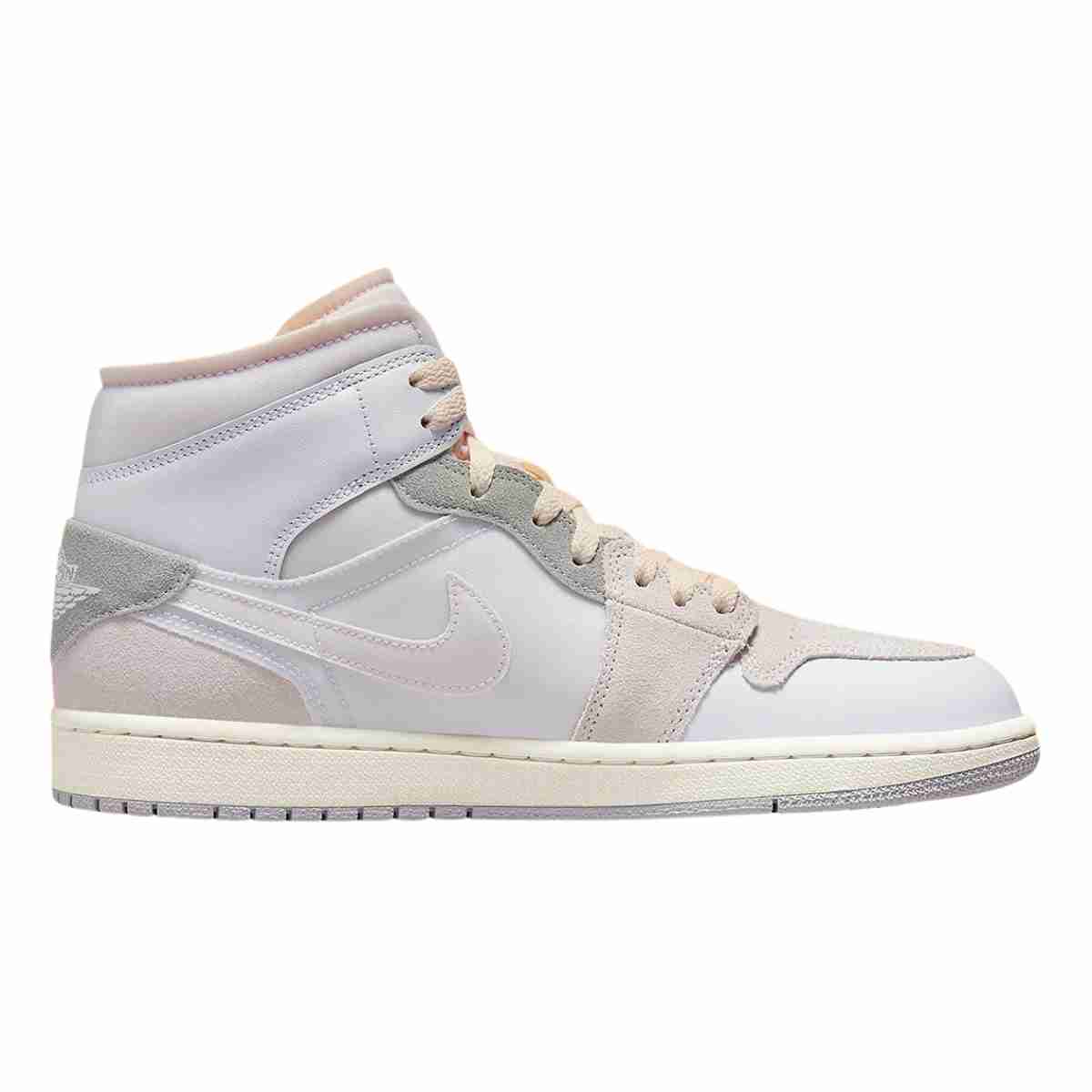 Air Jordan 1 Mid SE Craft Inside Out White Gray