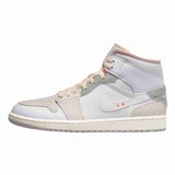 Air Jordan 1 Mid SE Craft Inside Out White Gray