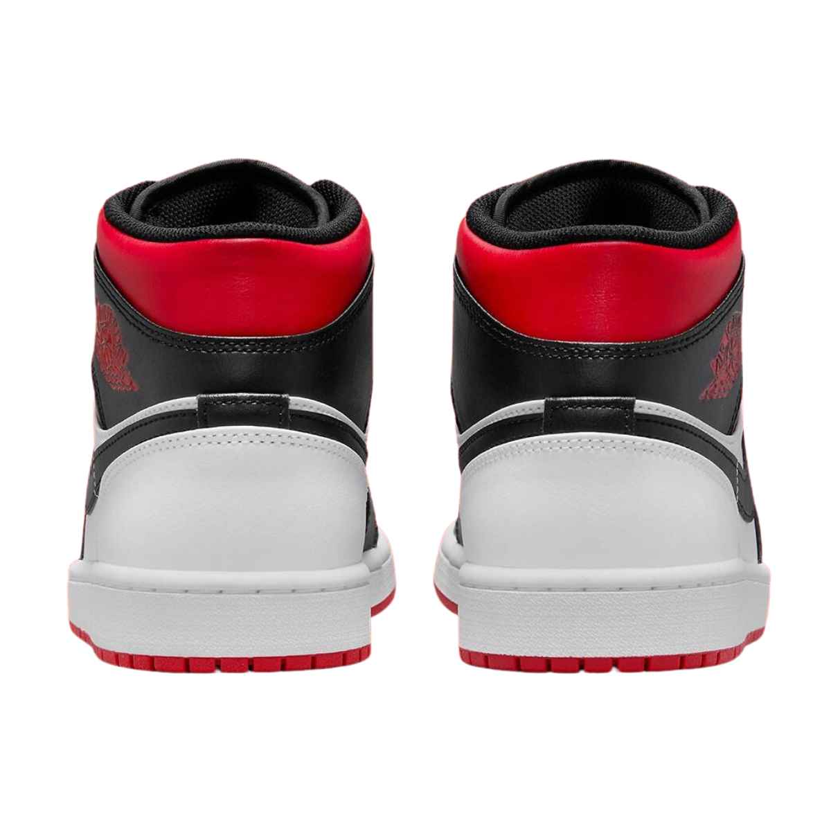 Air Jordan 1 Mid White Gym Red Black