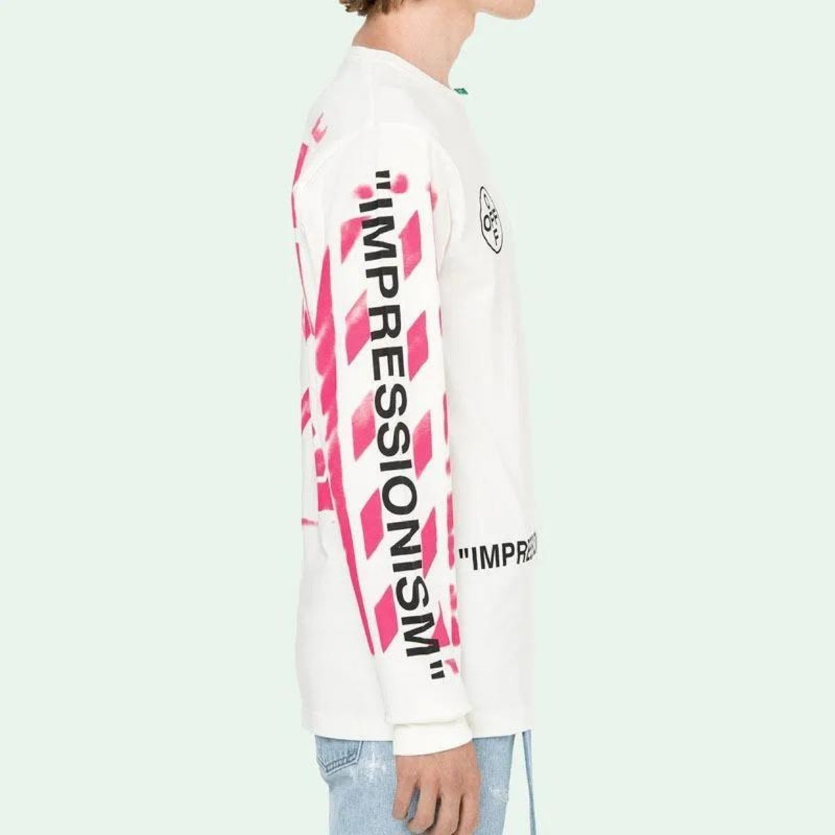 Off White Stencil Long Sleeve T-Shirt T-shirt