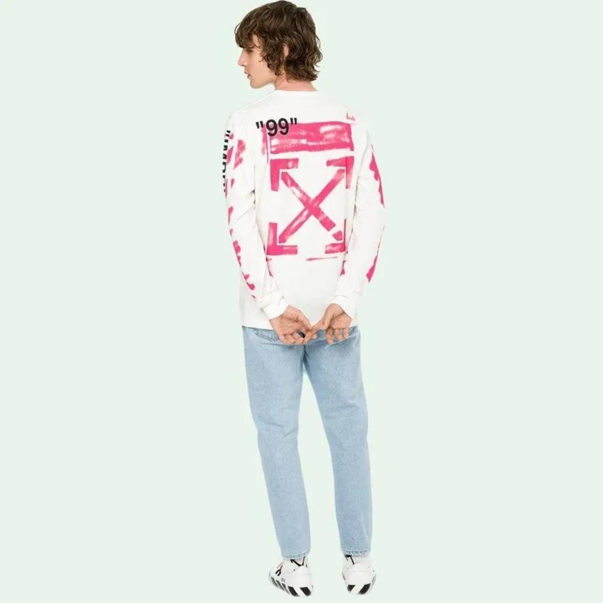 Off White Stencil Long Sleeve T-Shirt T-shirt