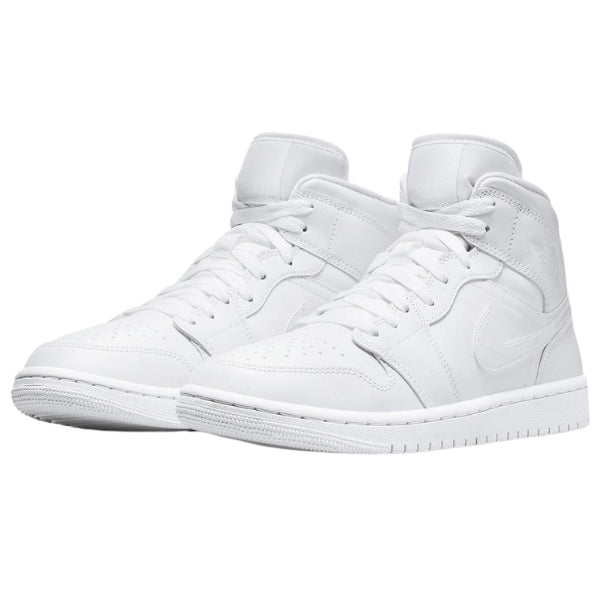 Air Jordan 1 Mid Triple White (W)