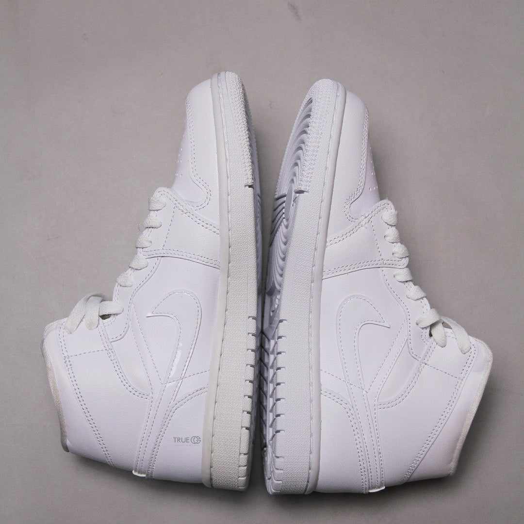 Air Jordan 1 Mid Triple White (W)