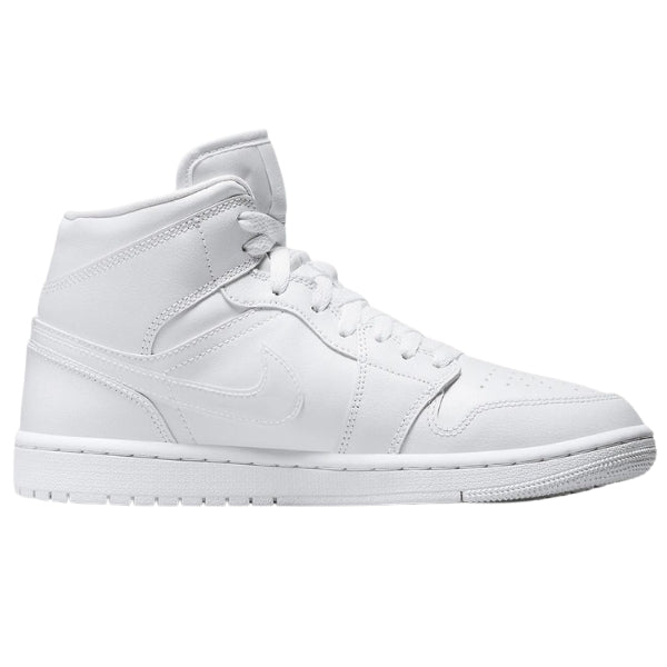 Air Jordan 1 Mid Triple White (W)