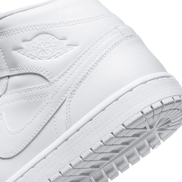 Air Jordan 1 Mid Triple White (W)