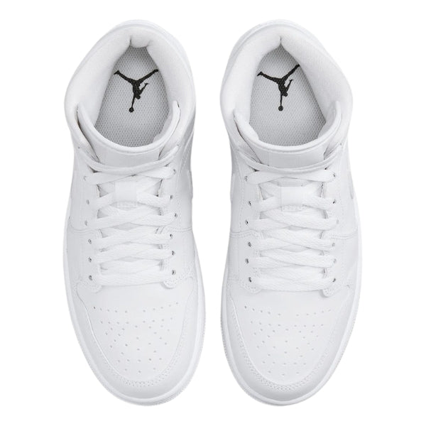 Air Jordan 1 Mid Triple White (W)