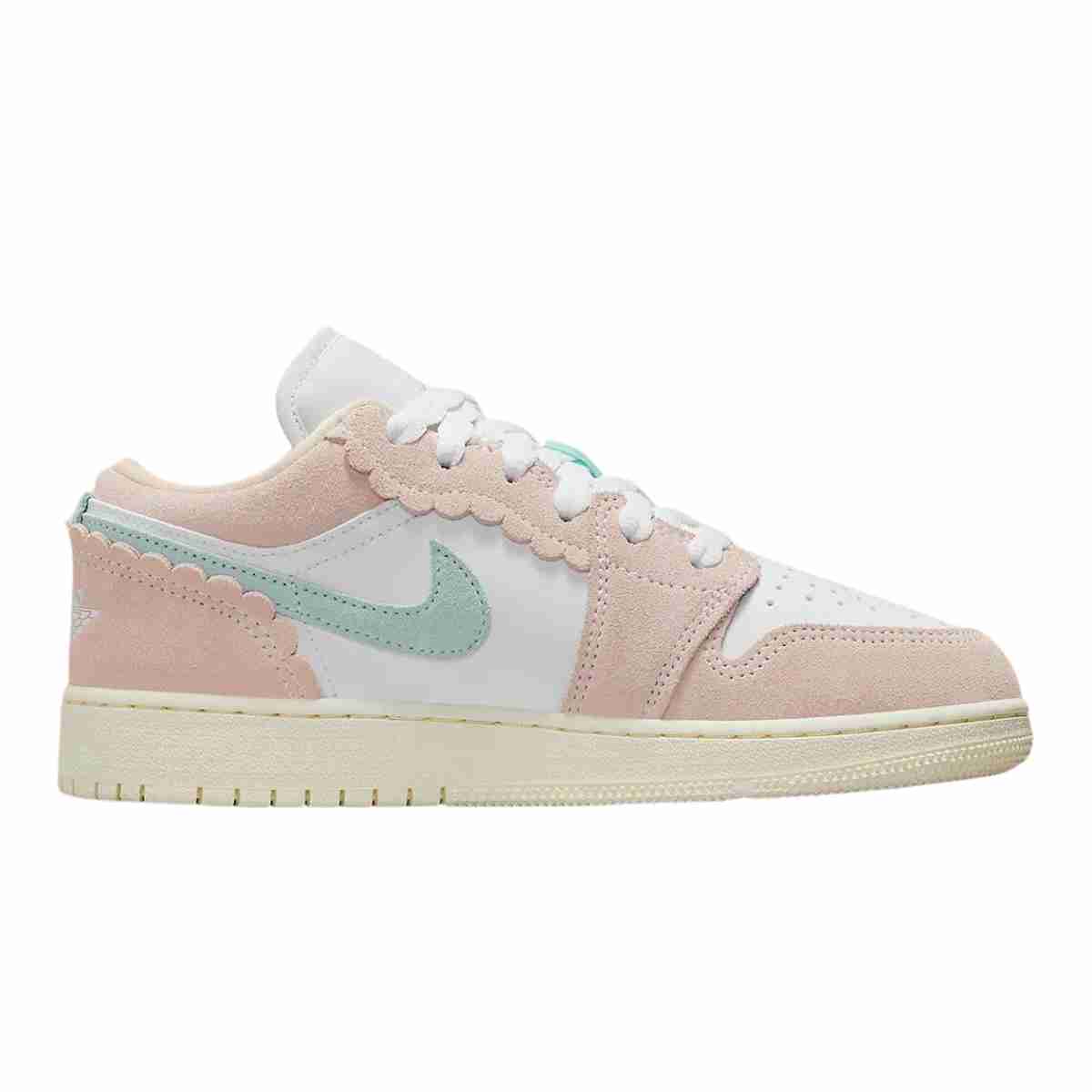 Air Jordan 1 Low Crimp Suede Pink GS