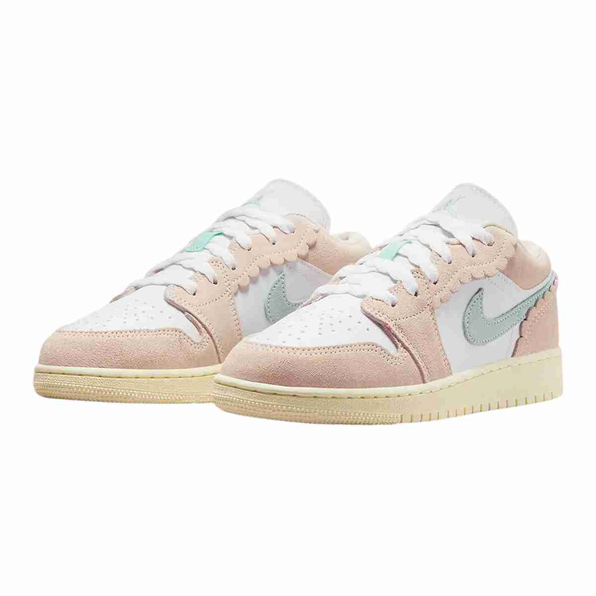 Air Jordan 1 Low Crimp Suede Pink GS