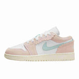 Air Jordan 1 Low Crimp Suede Pink GS