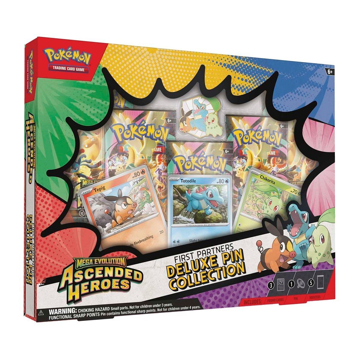 Pokemon TCG Ascended Heroes Deluxe Pin Collection First Partners