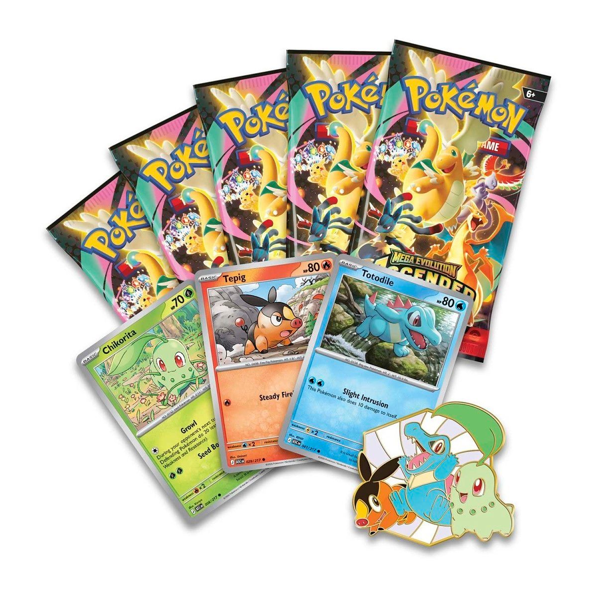Pokemon TCG Ascended Heroes Deluxe Pin Collection First Partners