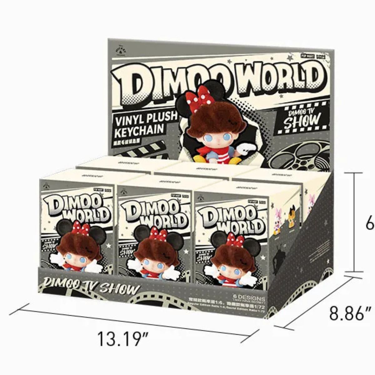 Pop Mart Dimoo World × Disney Series Vinyl Plush Keychain