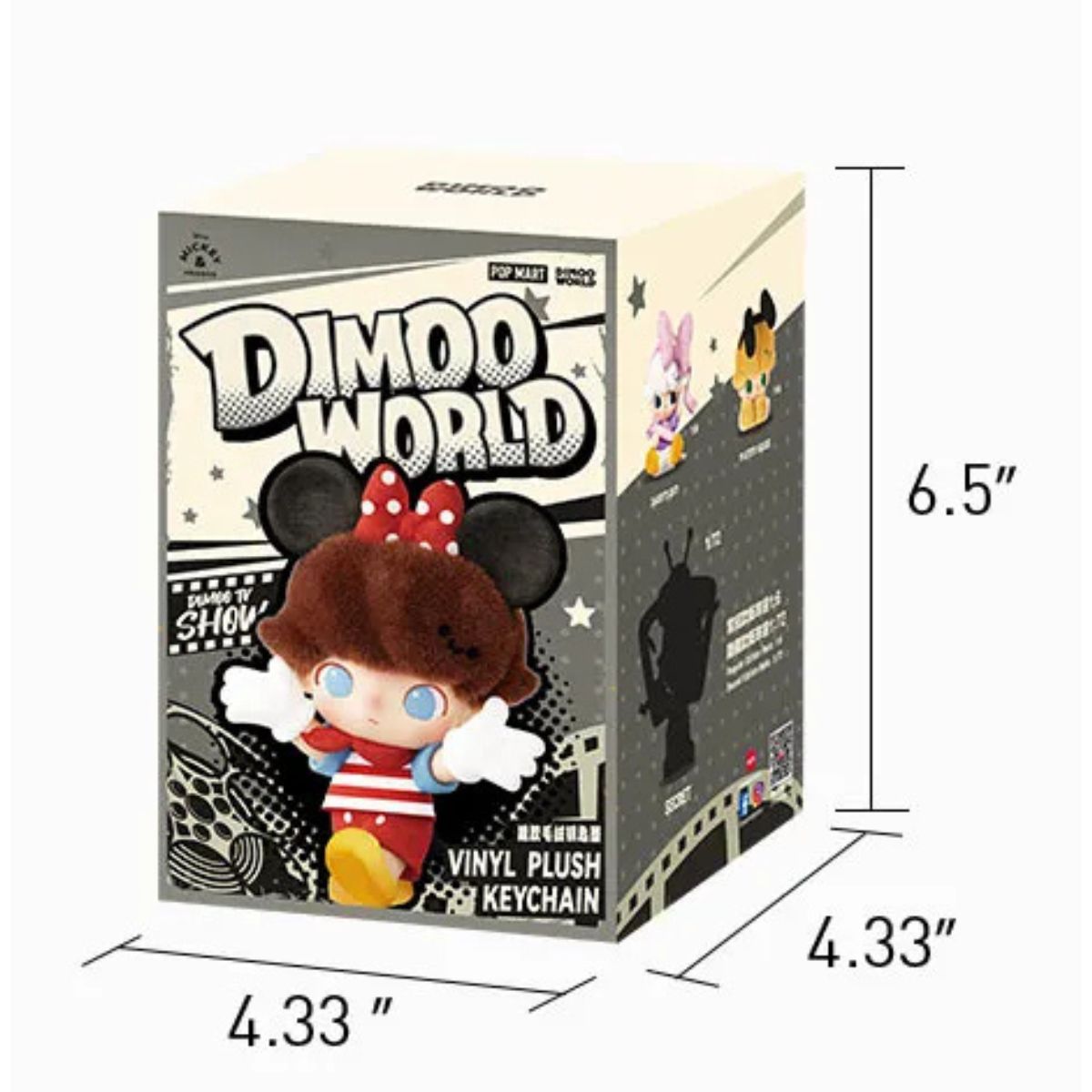 Pop Mart Dimoo World × Disney Series Vinyl Plush Keychain