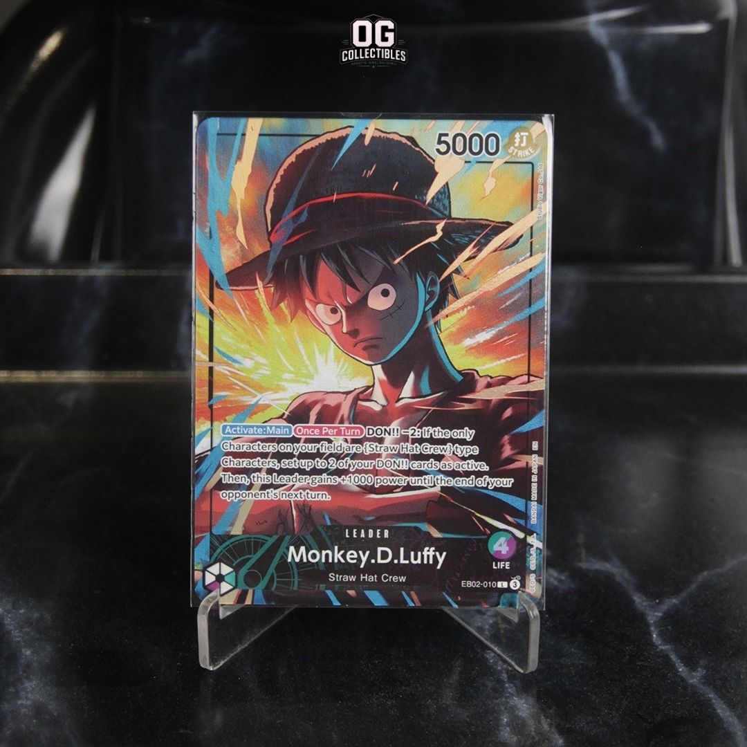 One Piece Card Monkey.D.Luffy L EB02-010 EN Official Playmat Limited Edition vol.5
