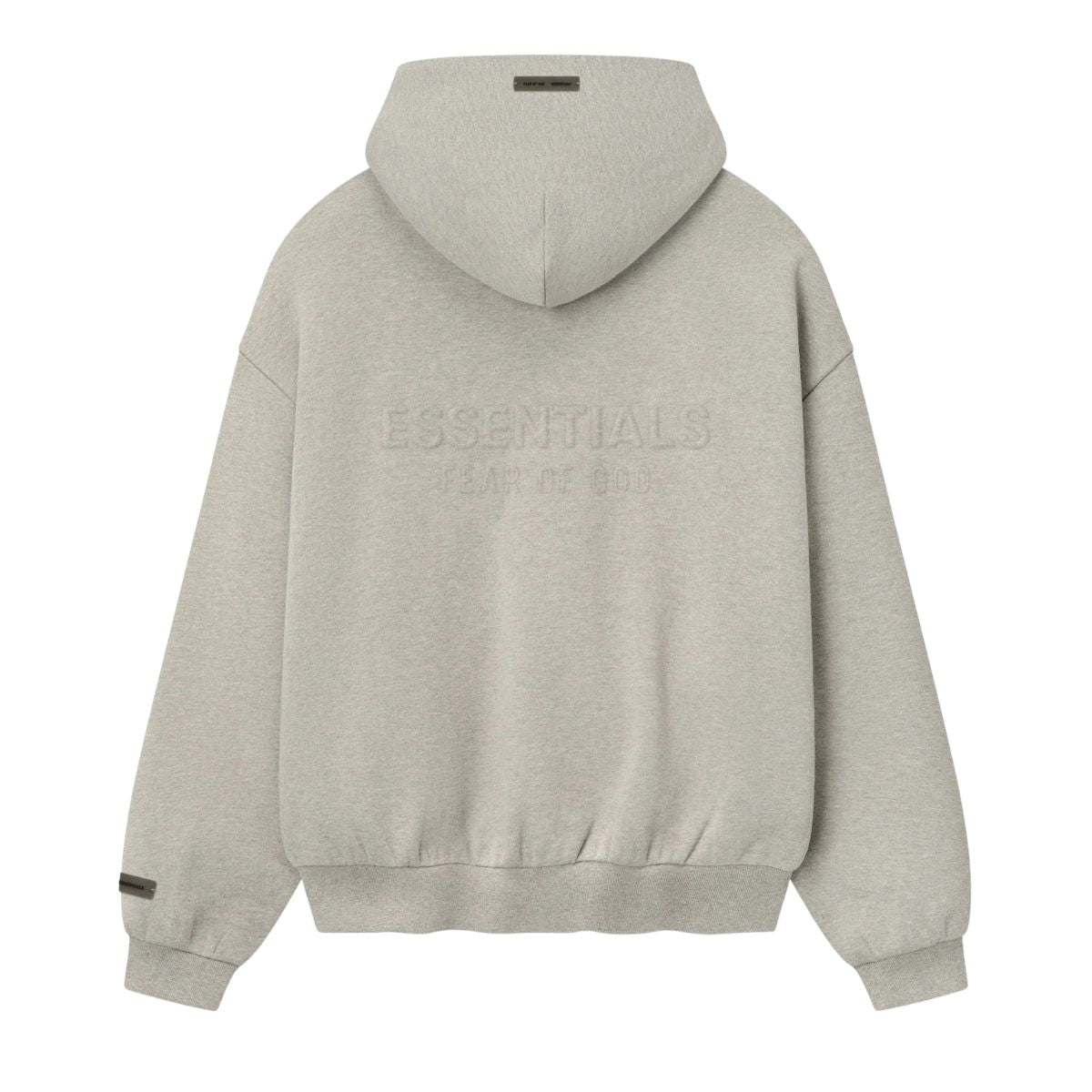 Fear Of God Essentials Embossed 90s Fit Fleece Zip-Up Hoodie