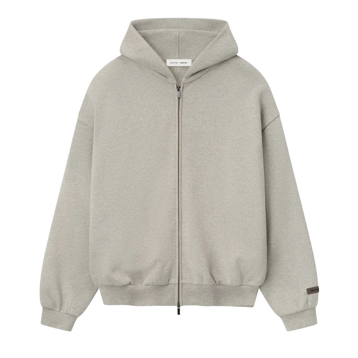 Fear Of God Essentials Embossed 90s Fit Fleece Zip-Up Hoodie
