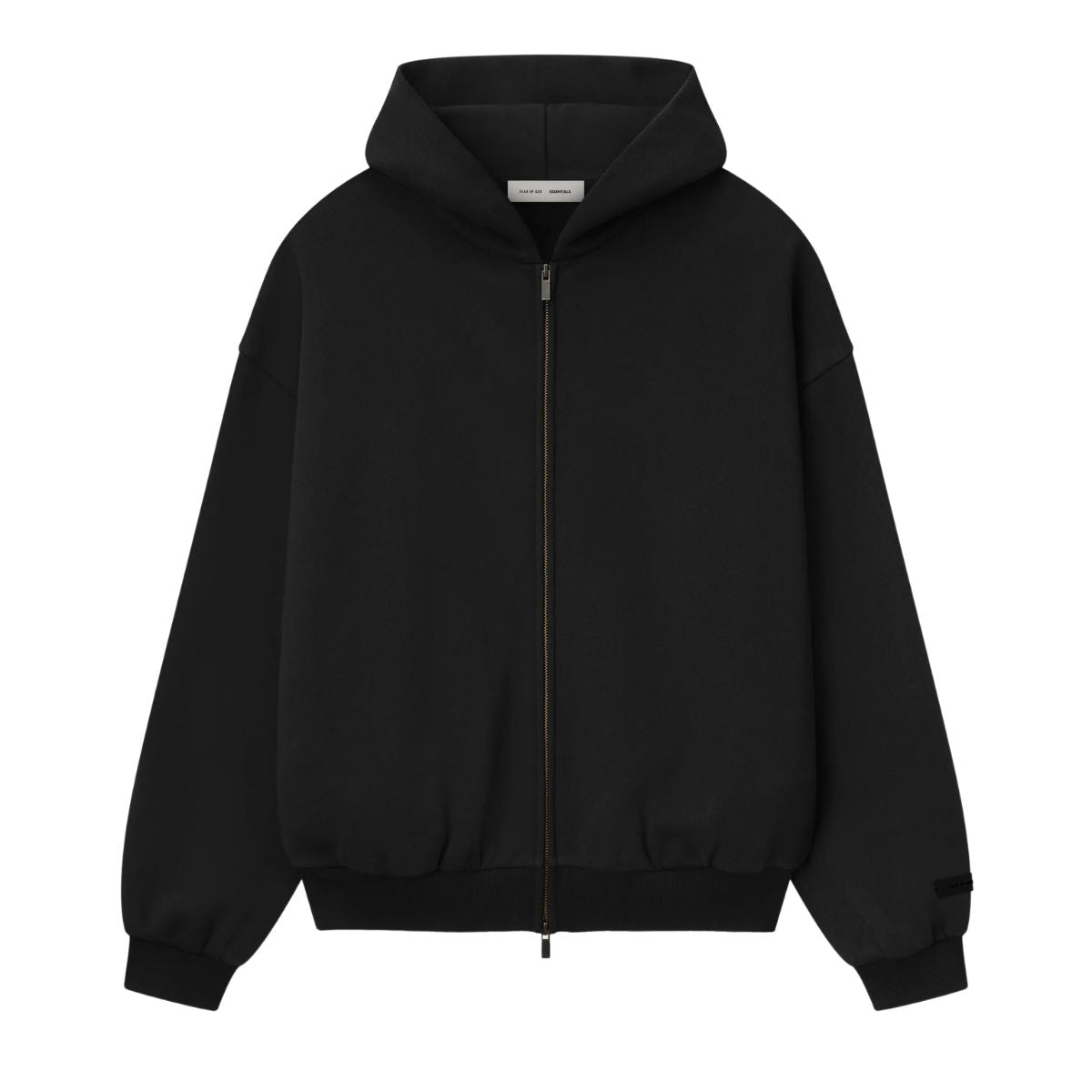 Fear Of God Essentials Embossed 90s Fit Fleece Zip-Up Hoodie